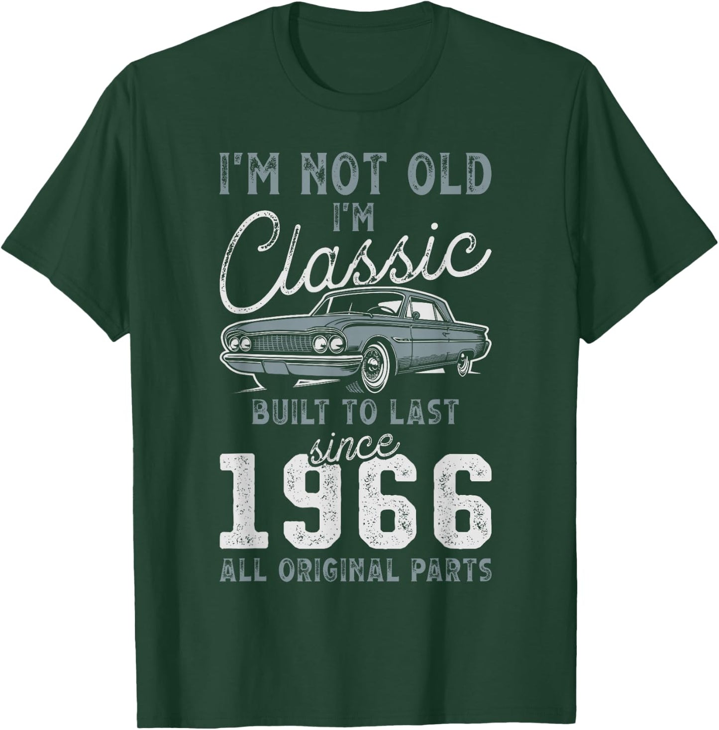 1966 Classic Car 60th Birthday T-Shirt - T-Shirt | Forest