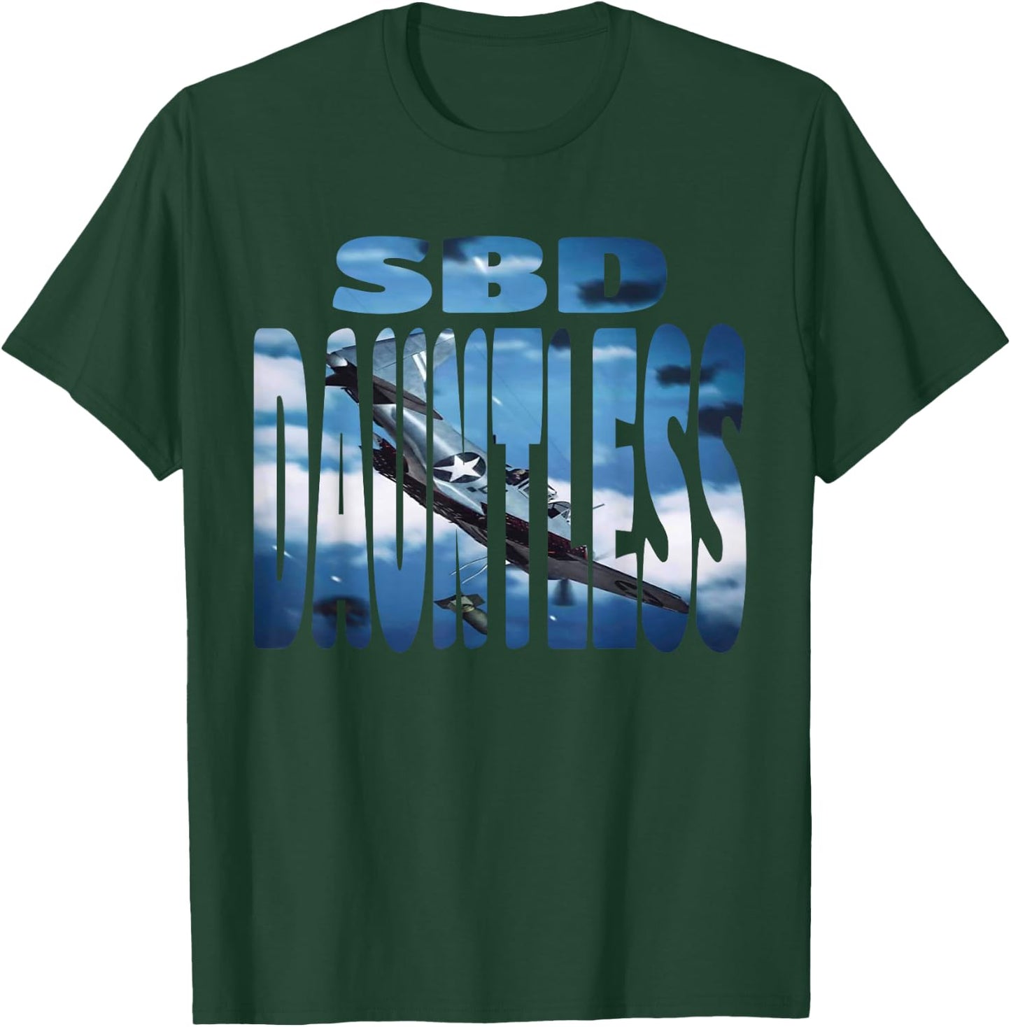 WW2 Warbirds SBD Dauntless Plane Aircraft Aviation Hobbyist T-Shirt - T-Shirt | Forest