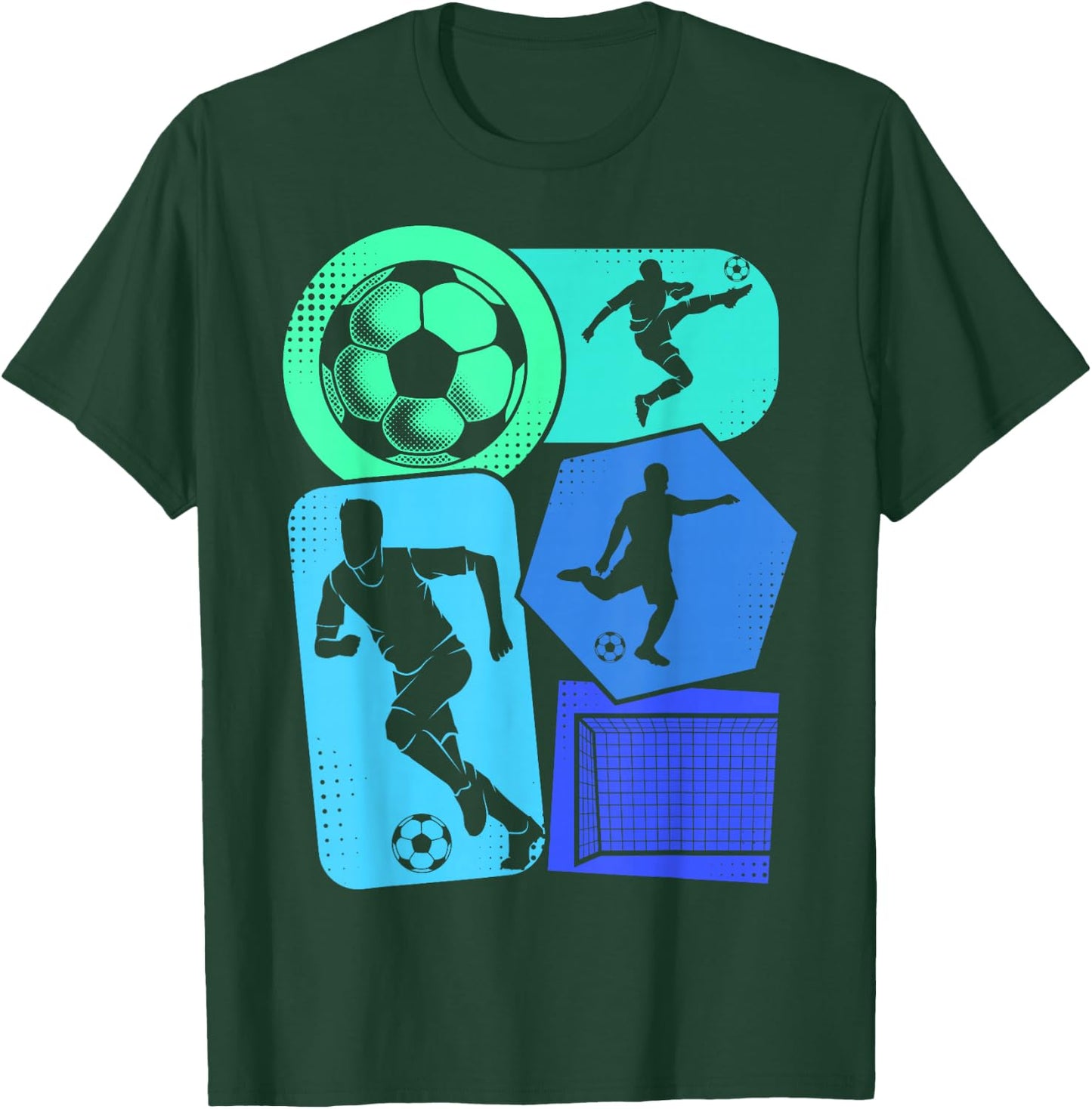 Soccer Player Boys Kids Men T-Shirt - T-Shirt | Forest
