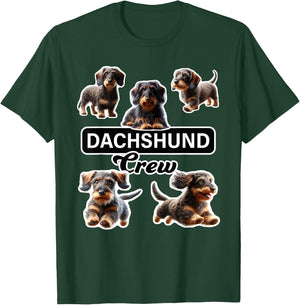 Wirehaired Dachshund Crew T-Shirt - T-Shirt | Forest