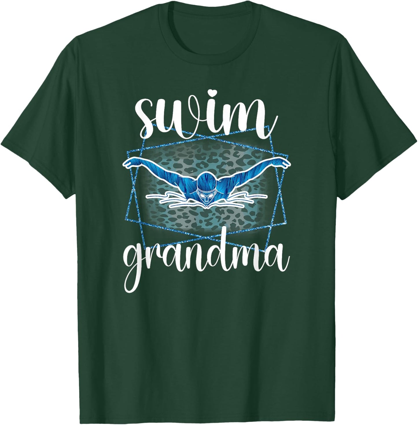 Swim Grandma Proud Grandmother Of A Swimmer Grandma T-Shirt - T-Shirt | Forest