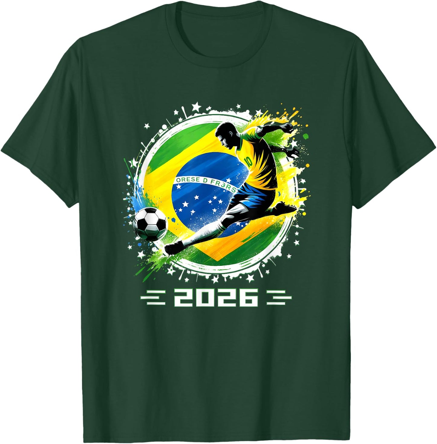 Brazil 2026 Brazil Player Retro Boys T-Shirt - T-Shirt | Forest