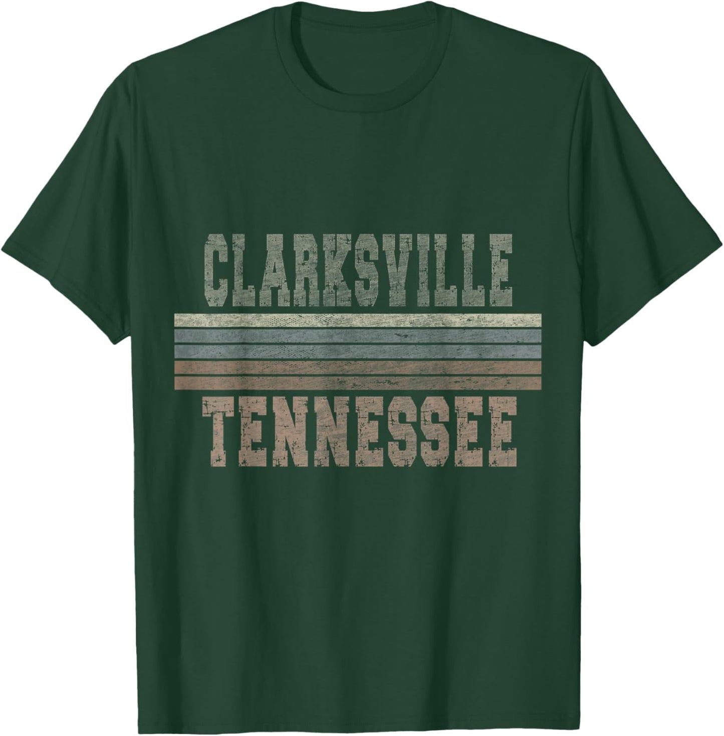 Retro Clarksville Tennessee T-Shirt - T-Shirt | Forest