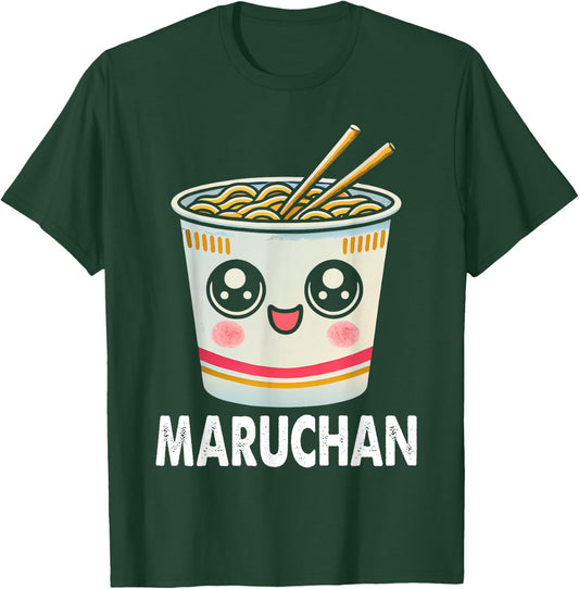 Cute Ramen Noodle Cup Face T-Shirt - T-Shirt | Forest
