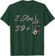 I Am 39 Plus 1 Middle Finger Skull Flowers 40th Birthday T-Shirt - T-Shirt | Forest