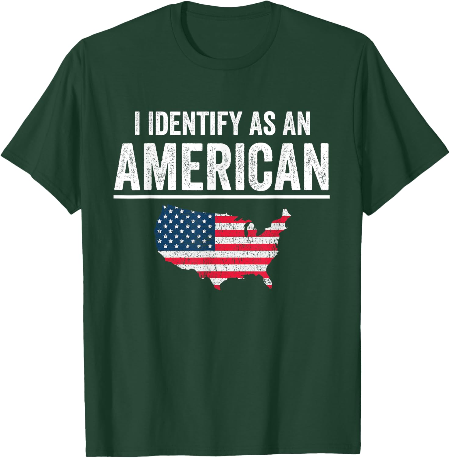 i Identify As An American Flag Men T-Shirt - T-Shirt | Forest