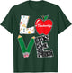 Cute Love Teaching Back to School I love Teacher Life Women Girls Kids T-Shirt - T-Shirt | Forest