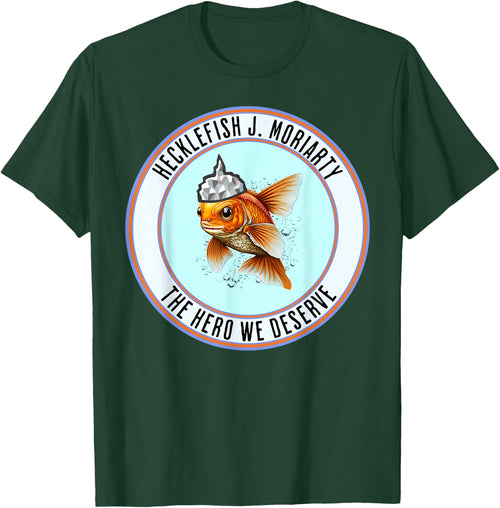 Hecklefish J. Moriarty The Hero We Deserve Is A Goldfish With A Tinfoil Hat - Vote , Small, Black