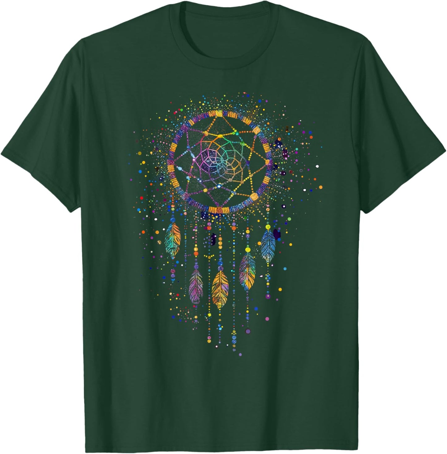 Dream Catcher Native American Hummingbird T-Shirt - T-Shirt | Forest