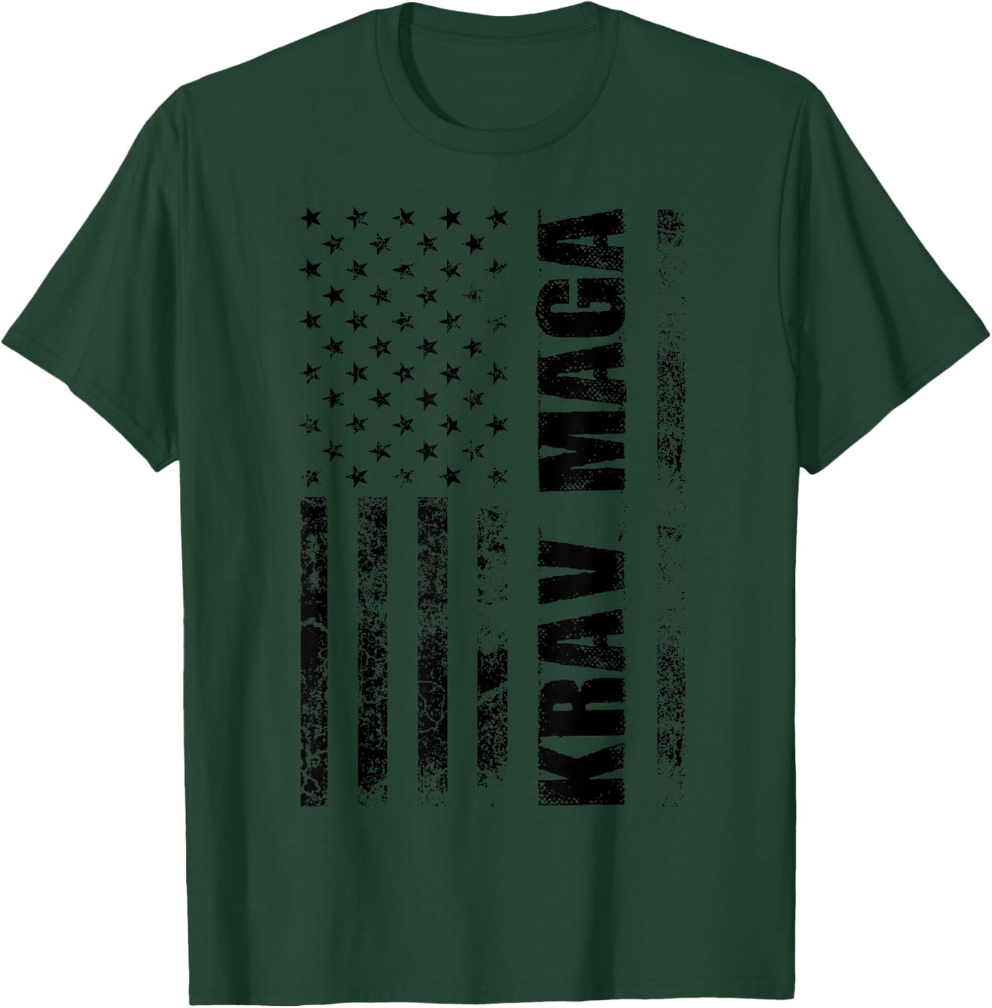 Cute Krav Maga Gift American Men Women Fighter July 4th T-Shirt - T-Shirt | Forest