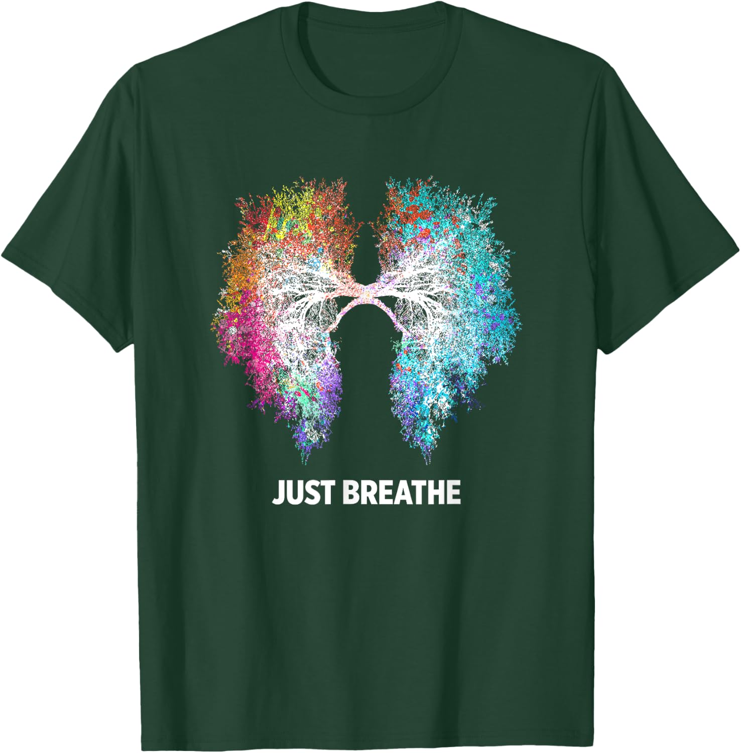 Yoga Inhale Exhale Nature Lung T-Shirt - T-Shirt | Forest