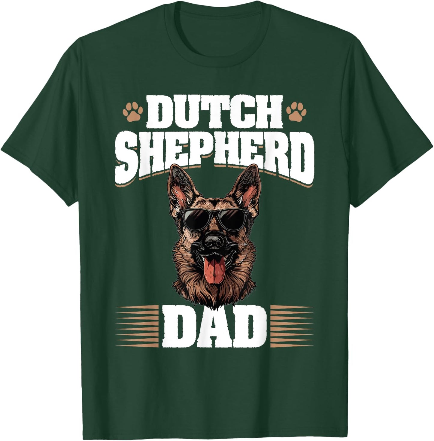 Dutch Shepherd Dog Breed Dutch Shepherd Dad Women Kids T-Shirt - T-Shirt | Forest