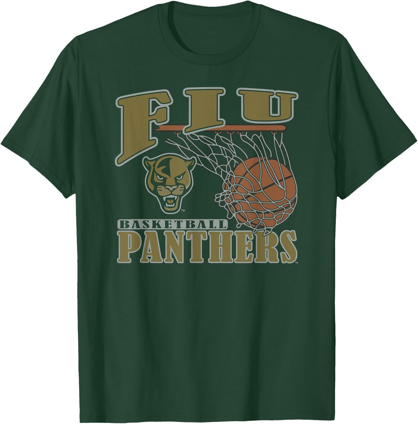 Florida International Golden Panthers Basketball Lift Navy T-Shirt - T-Shirt | Forest