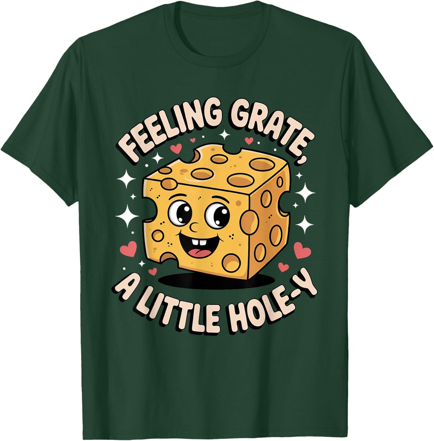Holey Swiss Cheese Humor for Cheesy Food Lovers T-Shirt - T-Shirt | Forest