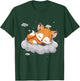 Sleeping Fox Cloud Napping Sleepy Animal Cute Fox Sleeping T-Shirt - T-Shirt | Forest