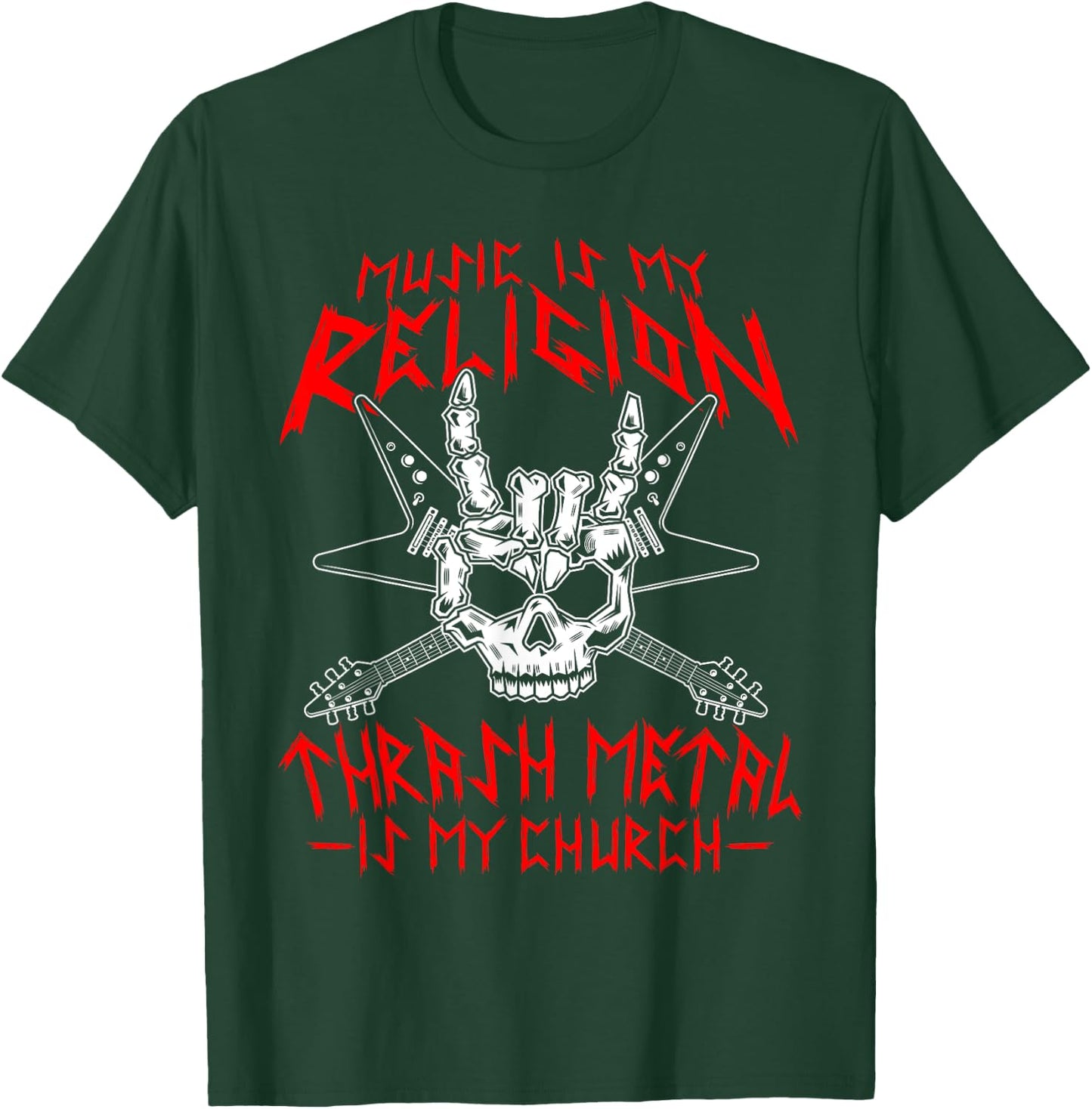 Thrash Metal Festival Guitar Solo Vinyl Thrash Metal T-Shirt - T-Shirt | Forest