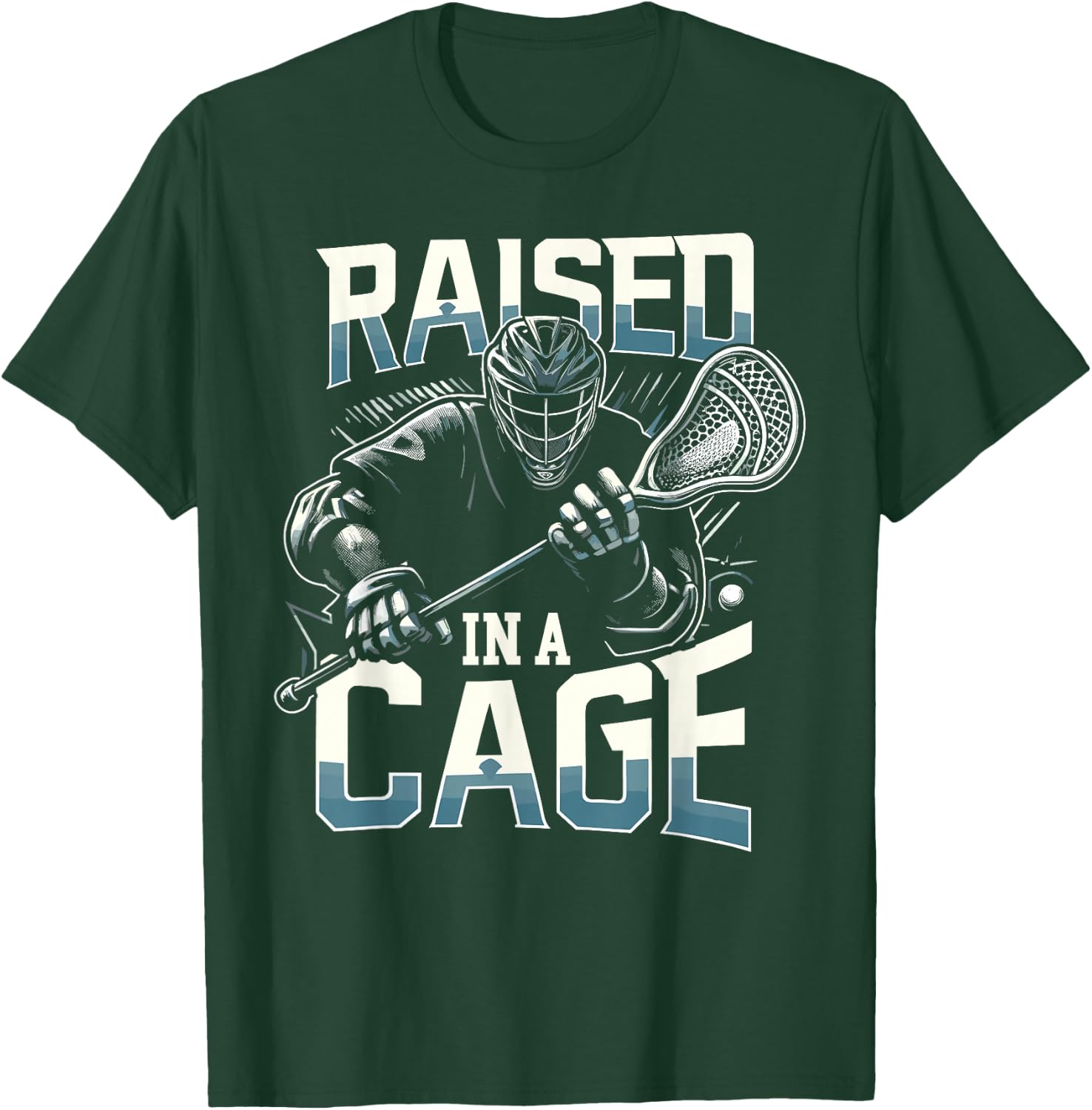 Lacrosse Player Lax Goalie Lacrosse Goalie T-Shirt - T-Shirt | Forest