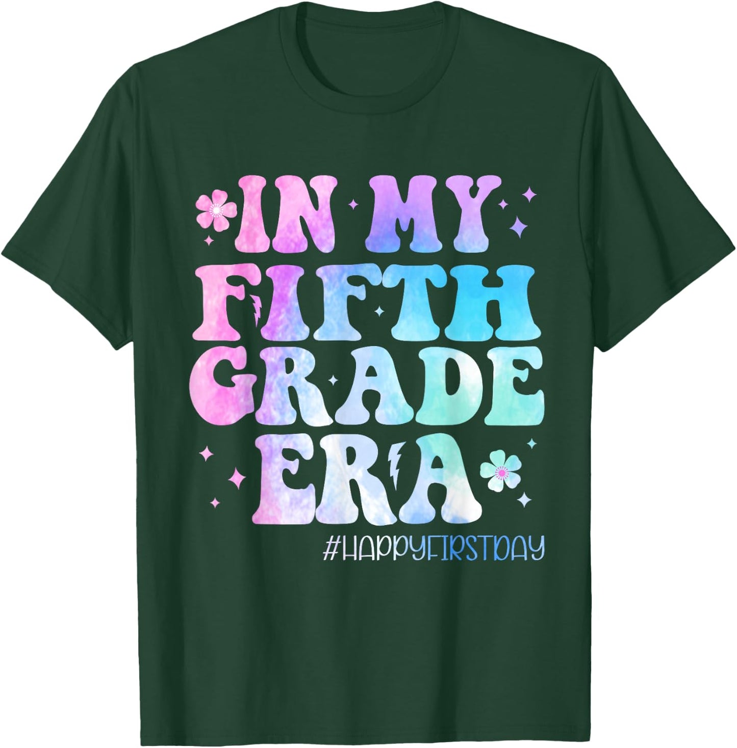 In My Fifth Grade Era Back to School 5th Grade Teachers Kids T-Shirt - T-Shirt | Forest