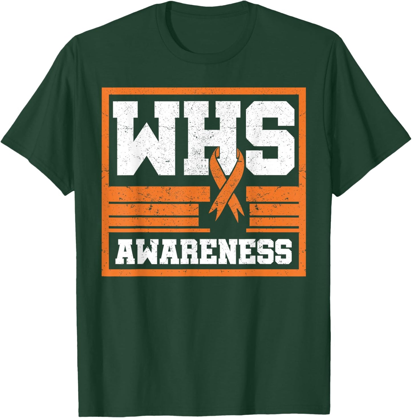 Wolf–Hirschhorn Syndrome Awareness Ribbon WHS Advoccate T-Shirt - T-Shirt | Forest