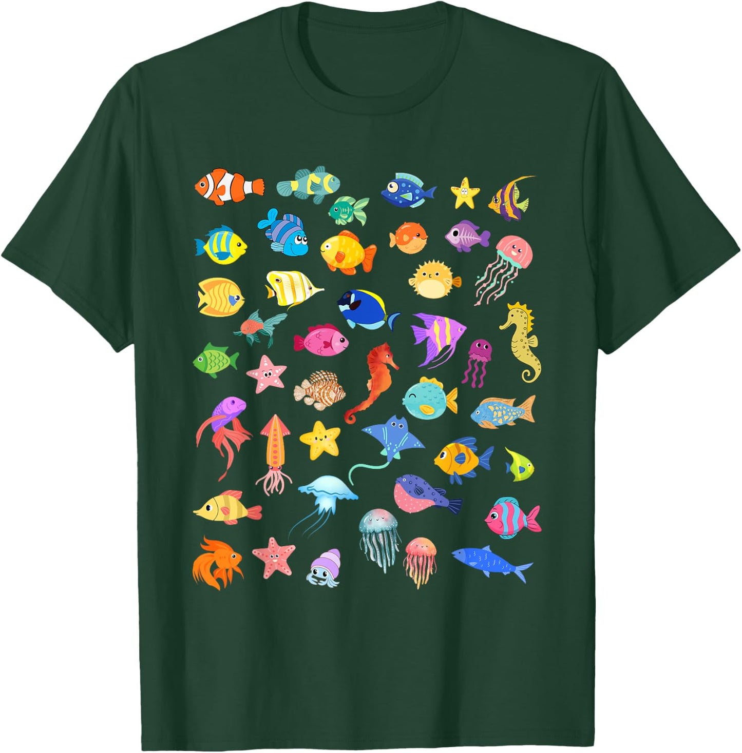 Types of fish ocean T-Shirt - T-Shirt | Forest