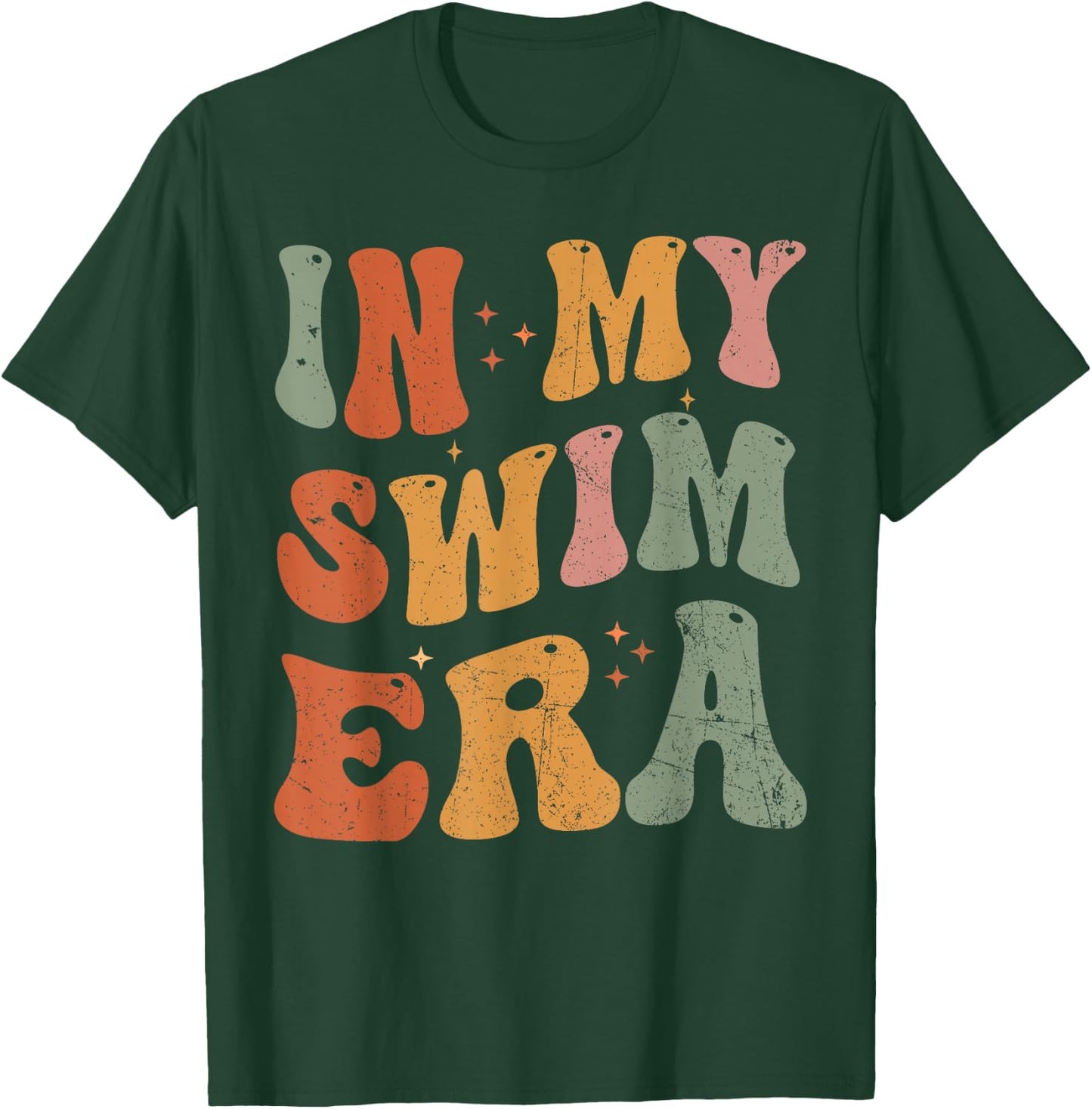 Retro In My Swim Era Swimming Swimmers Women Men Kids T-Shirt - T-Shirt | Forest