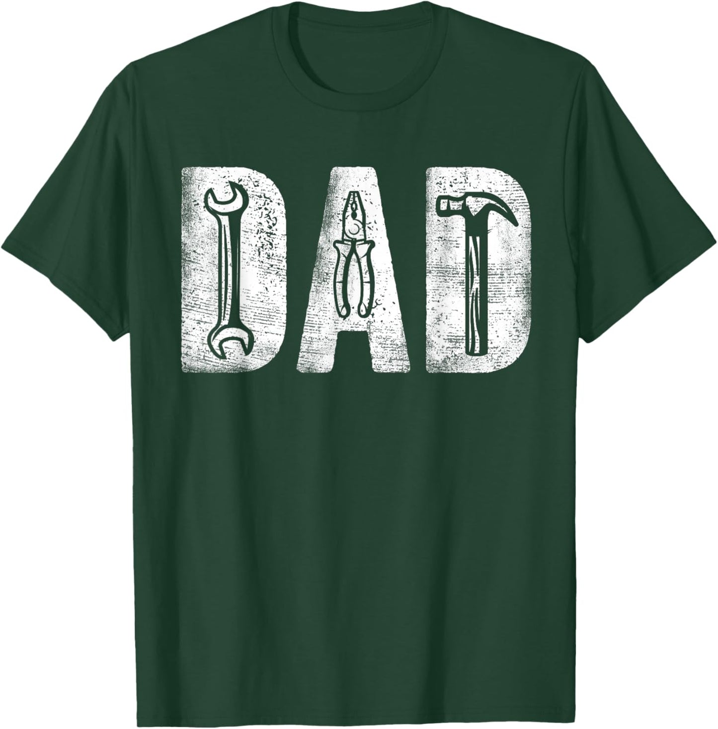 Mechanic Dad Classic Bold Font Father's Day Repairman Daddy T-Shirt - T-Shirt | Forest