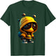 Adorable Bumblebee Character In T-Shirt - T-Shirt | Forest
