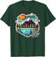 Lake Siskiyou Northern California Mt. Shasta Digital Pixel T-Shirt - T-Shirt | Forest