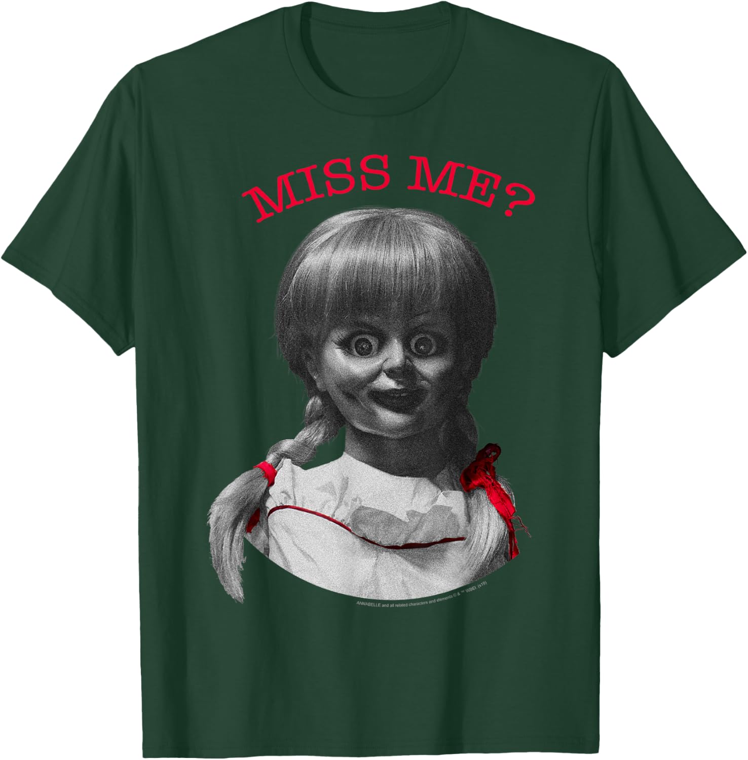 Annabelle Miss Me Portrait T-Shirt - T-Shirt | Forest