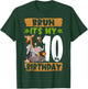 Bruh It's My 10th Birthday Animals Jungle Safari 10 Year Old T-Shirt - T-Shirt | Forest