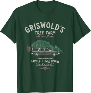 National Lampoon's Christmas Vacation - -Adults, Black, Small, Short Sleeve, , Classic Fit, Blended Fabric T-Shirt - T-Shirt | Forest