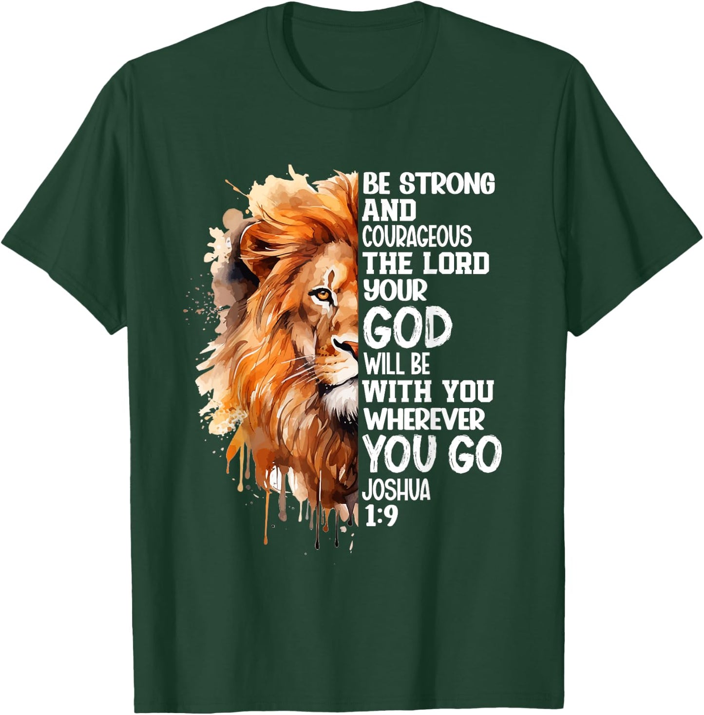 Christian Bible Verse Lion Of Judah Jesus God T-Shirt - T-Shirt | Forest