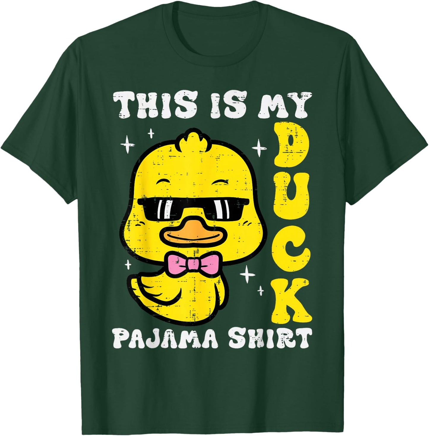 This Is My Duck Pajama Shirt Cute Women Girls Boys Kids Men T-Shirt - T-Shirt | Forest