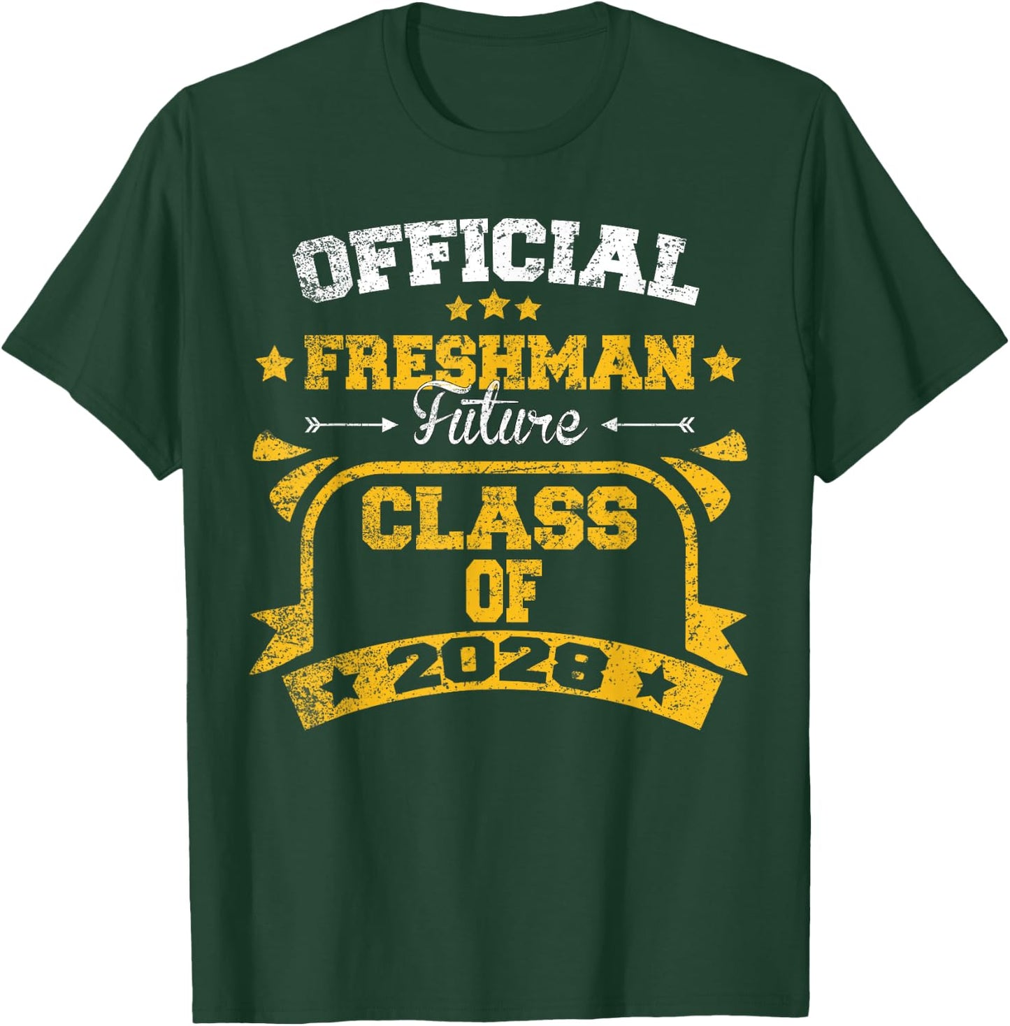 Official Freshman Future Class Of 2028 First Day Of School T-Shirt - T-Shirt | Forest