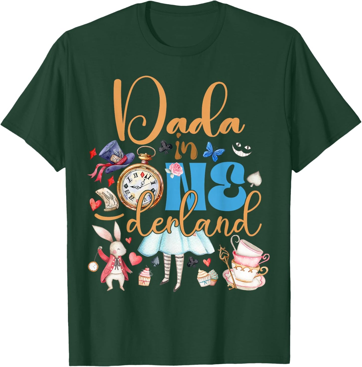 Alice Dada in ONEderland Birthday Family T-Shirt - T-Shirt | Forest