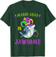 Mardi Gras Is Jawsome Funny Shark Lover Pun Carnival Costume T-Shirt - T-Shirt | Forest