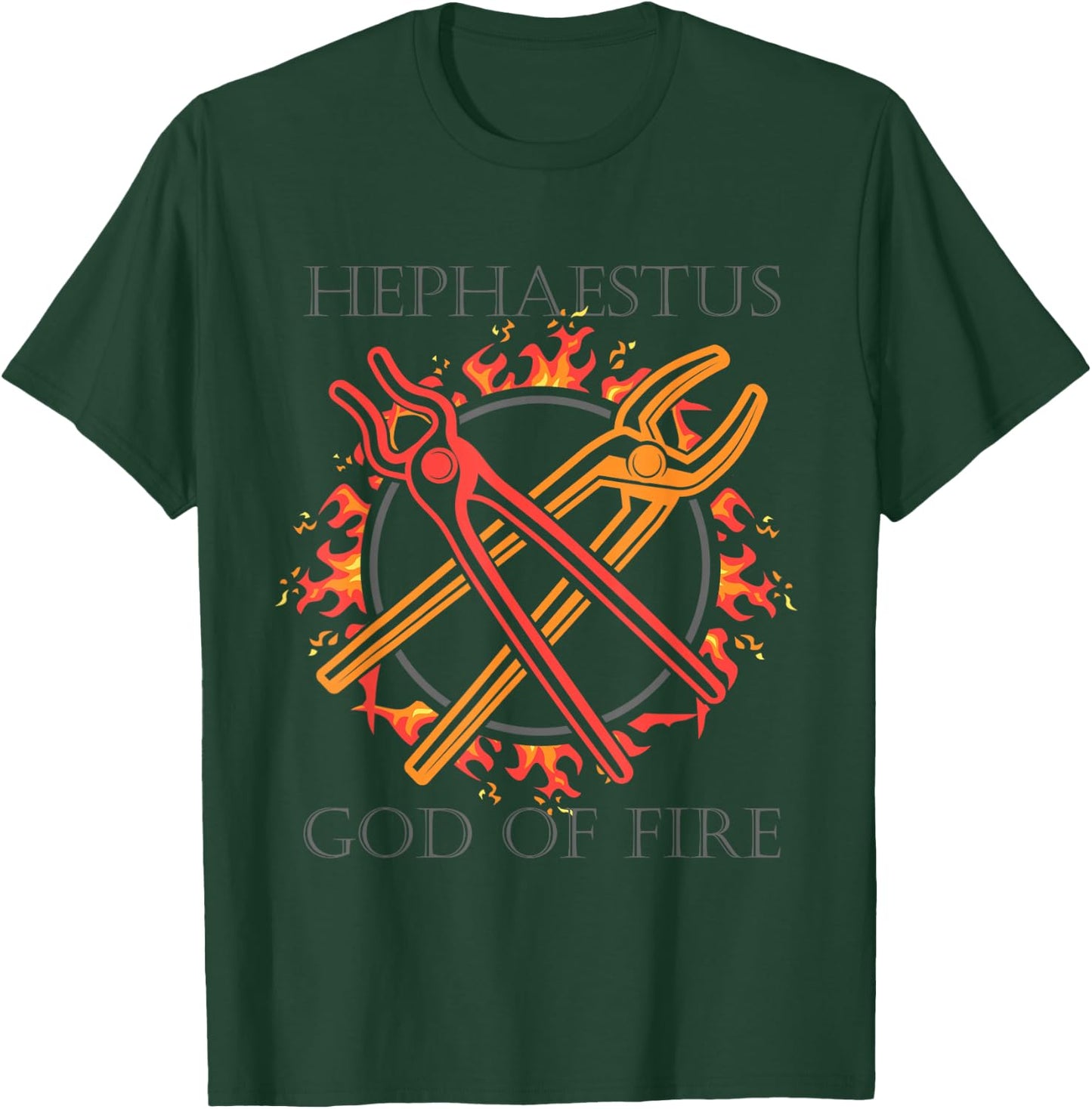 Gods of Olymp or Hephaestus God of Fire or Ancient Greek God T-Shirt - T-Shirt | Forest