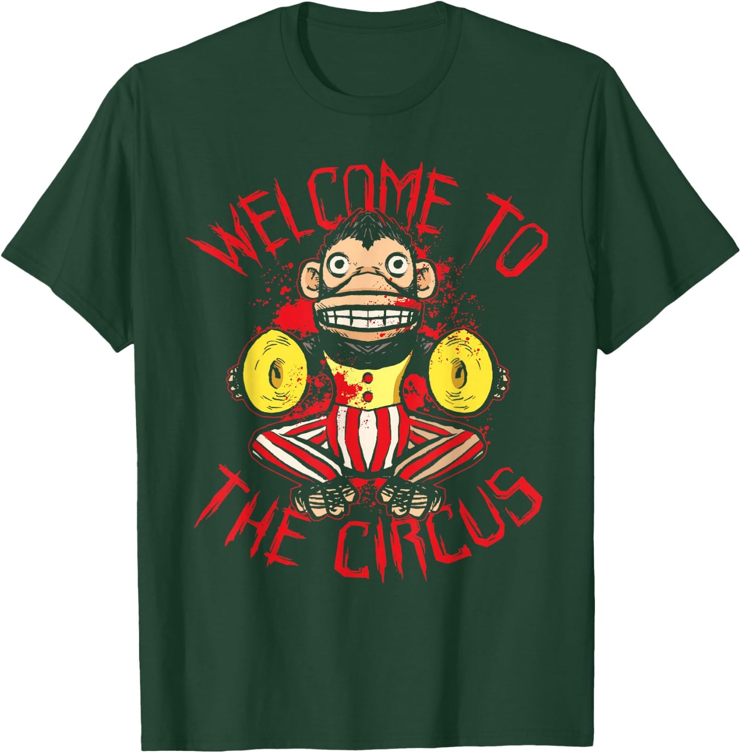 Welcome to the Circus Staff Carnival Crew Monkey Lover Gift T-Shirt - T-Shirt | Forest