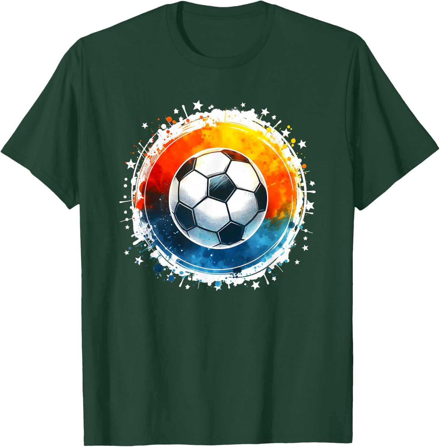 Soccer Player Boys Kids Men Youth Soccer T-Shirt - T-Shirt | Forest