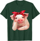 Red Bandanna Pig Funny I Love Piggy T Shirt T-Shirt - T-Shirt | Forest
