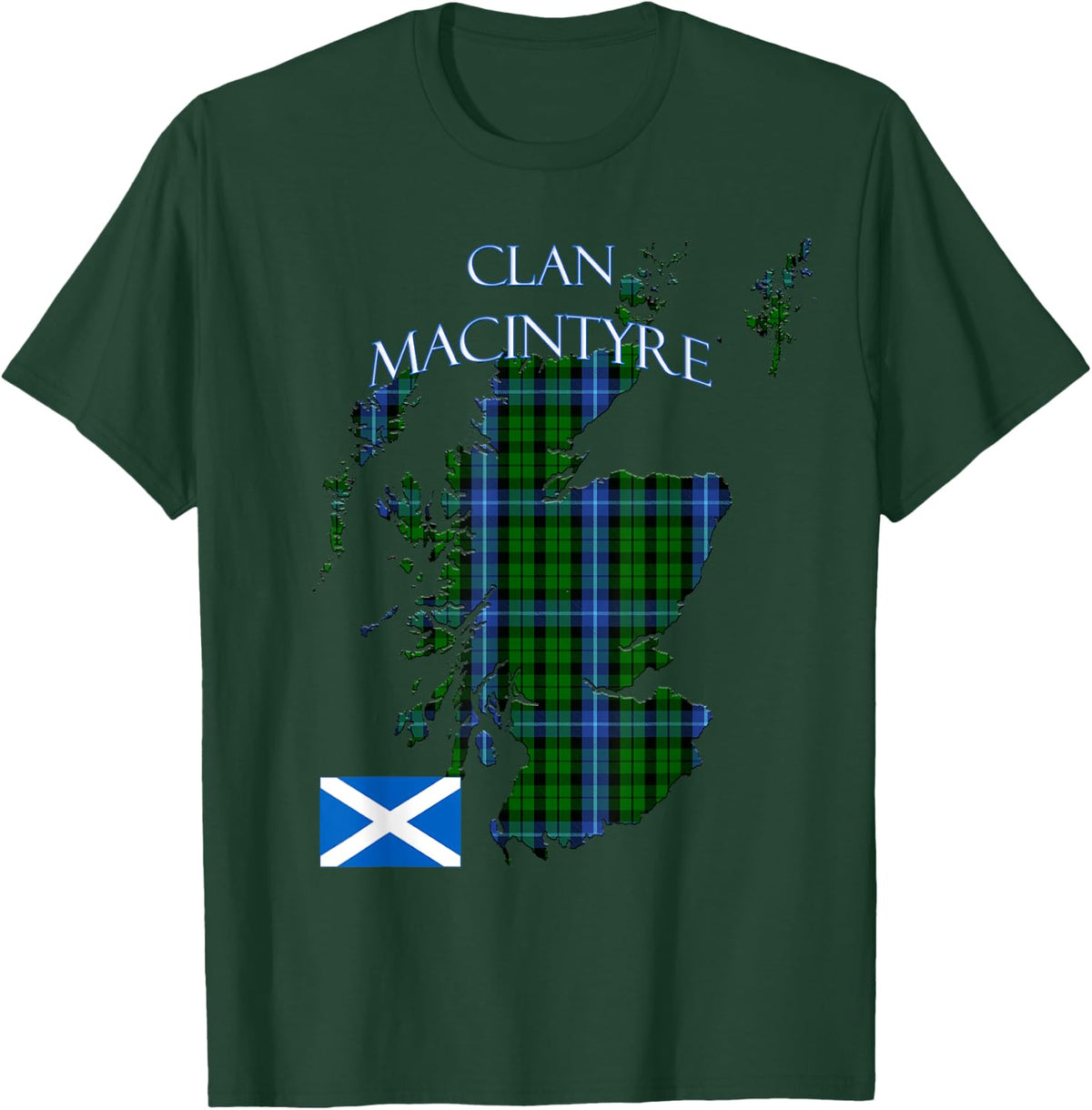 MacIntyre Scottish Clan Tartan Scotland T-Shirt - T-Shirt | Forest