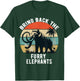 Bring Back the Furry Elephants Funny Woolly Mammoth Quote T-Shirt - T-Shirt | Forest