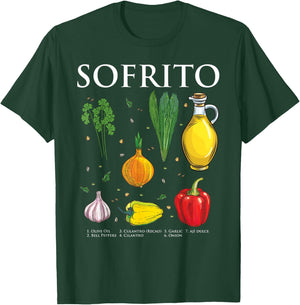 Puerto Rican Sofrito Ingredients T-Shirt - T-Shirt | Forest