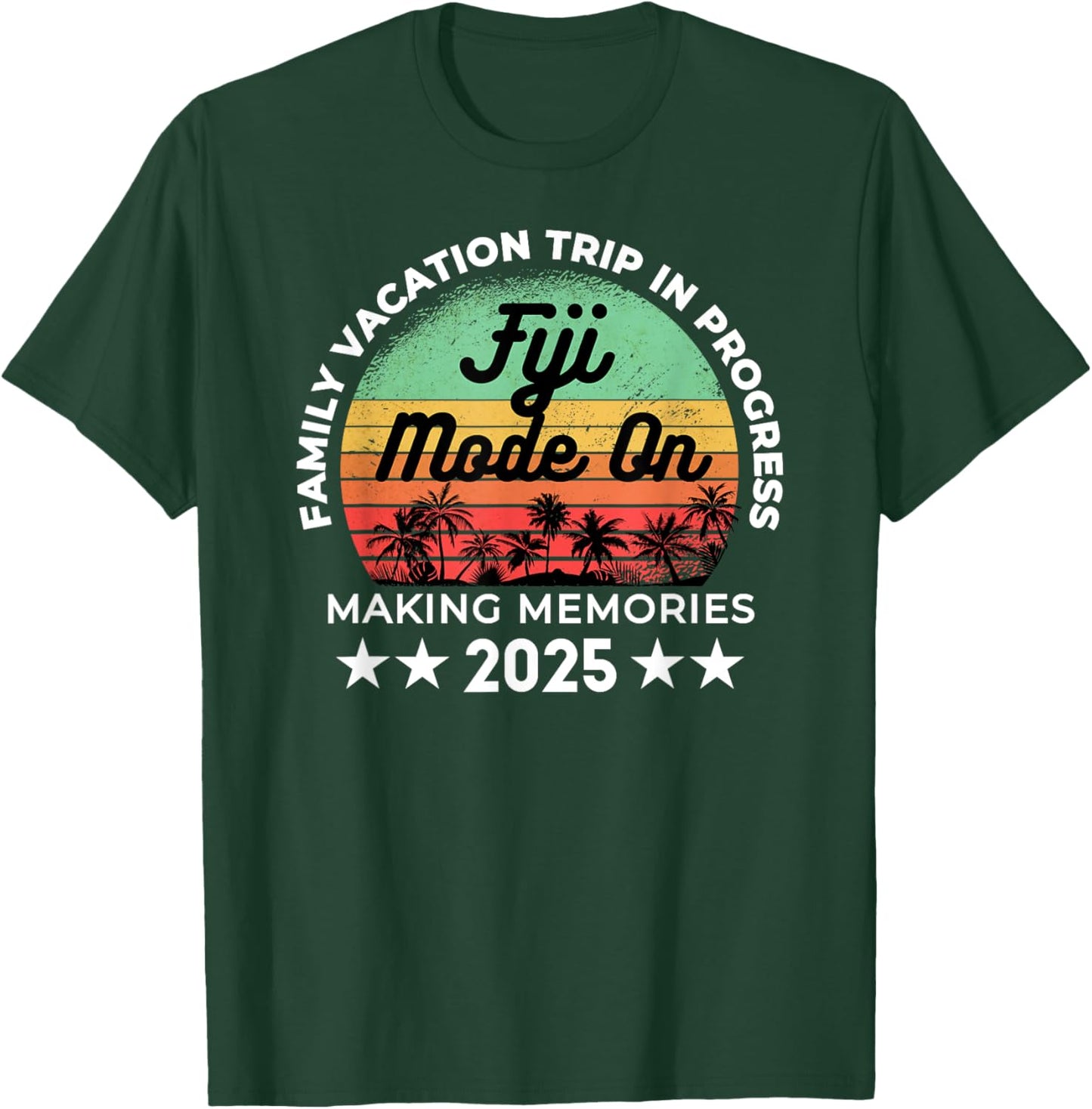 Cruise Squad Fiji Oceania Vacation , -Adults/Kids, Black, Small, Short Sleeve, Retro/Vintage, , Family/Friends/Group T-Shirt - T-Shirt | Forest