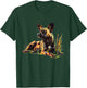 African Wild Dog Under A Rainbow T-Shirt - T-Shirt | Forest