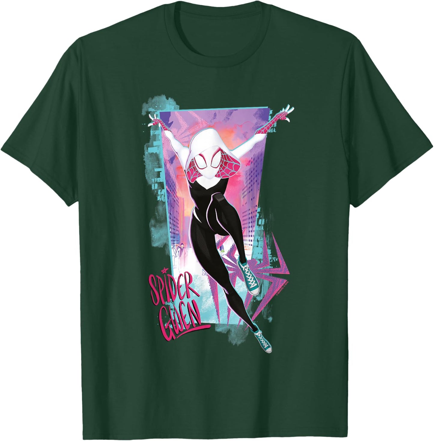 Marvel Spider-Man Across The Spider-Verse Part 1 Gwen Stacy T-Shirt - T-Shirt | Forest
