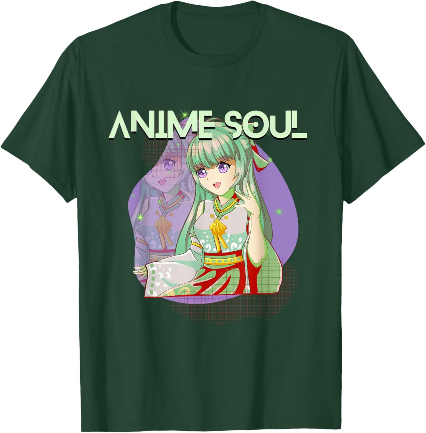 Anime Soul, Anime Girl In Kimono, Anime Fan, Anime T-Shirt - T-Shirt | Forest