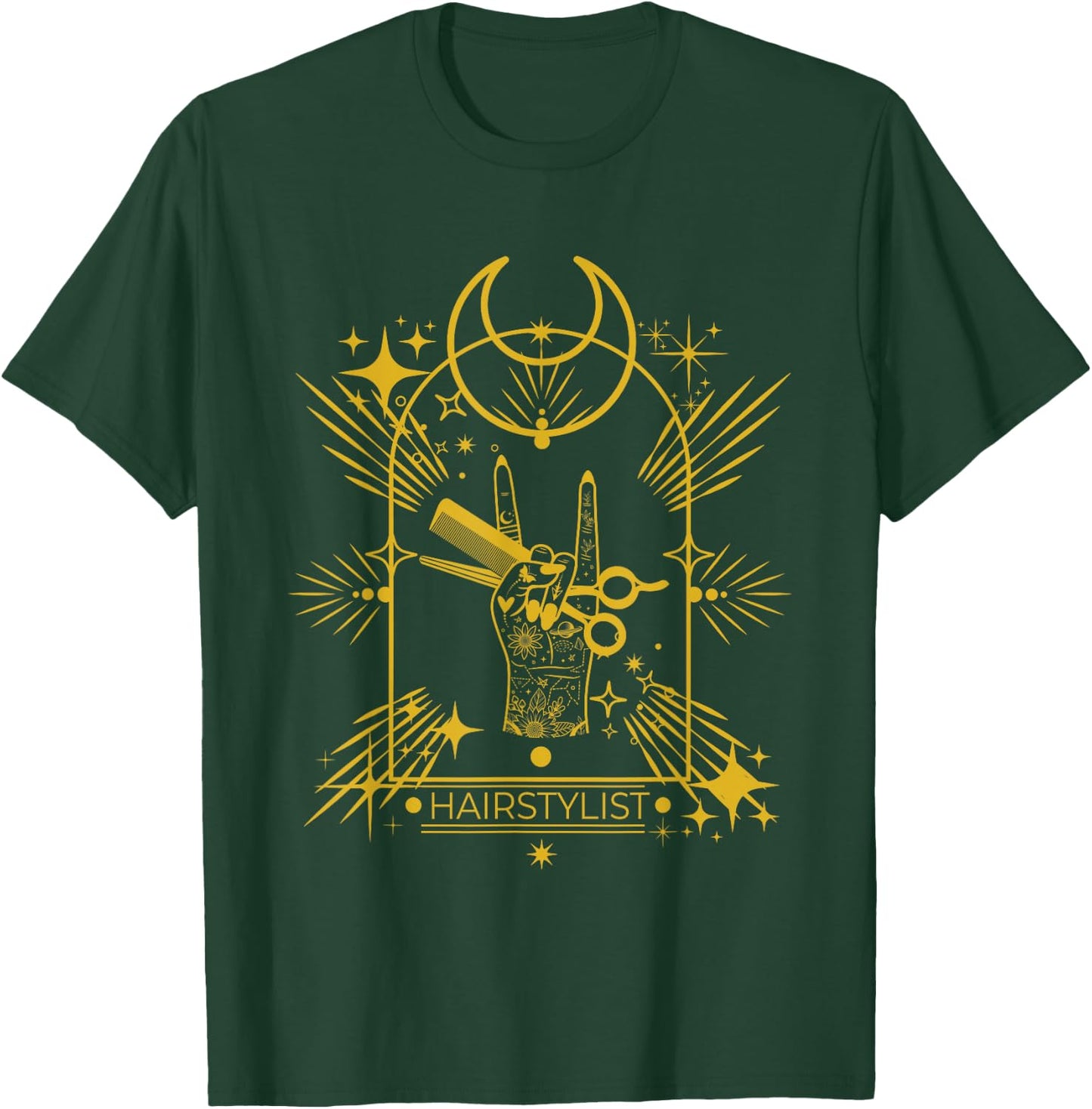 Hairstylist Tarot Hair Stylist T-Shirt - T-Shirt | Forest