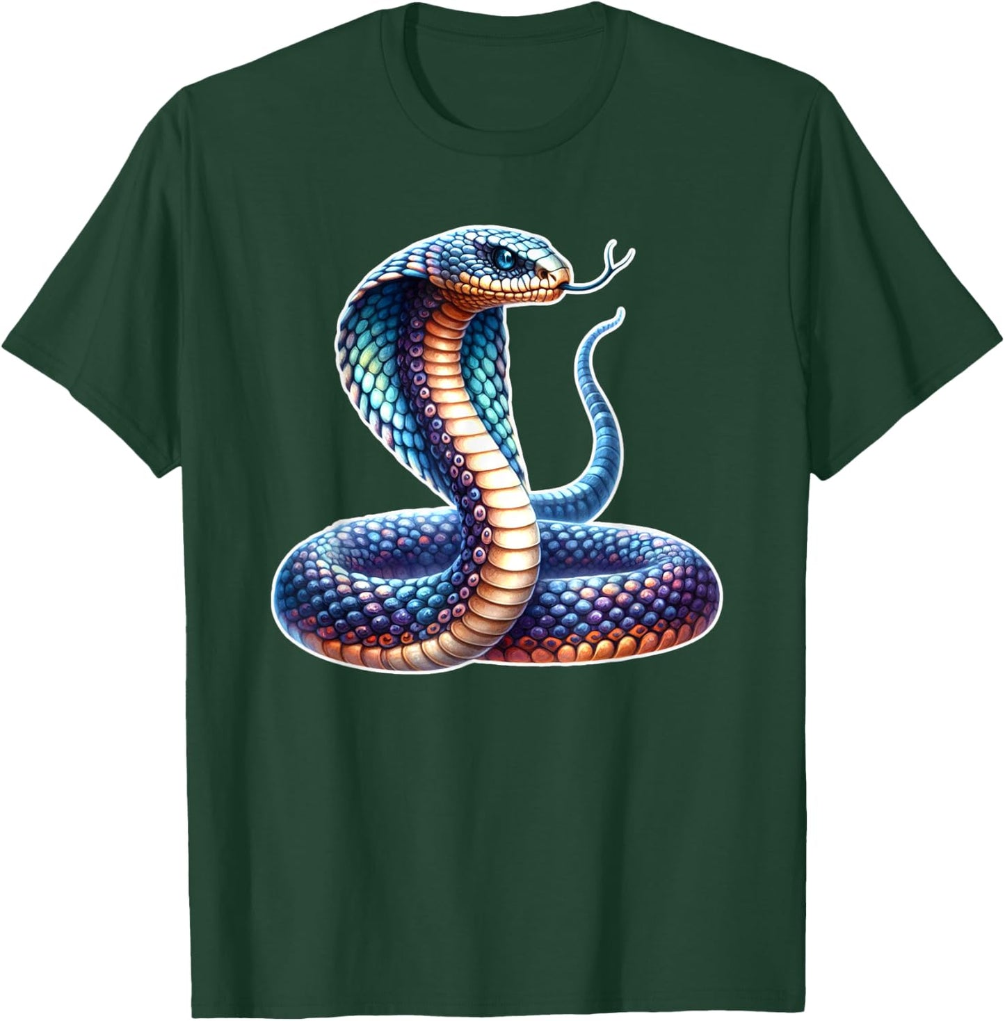 Cobra Snake Serpent x King Cobra T-Shirt - T-Shirt | Forest