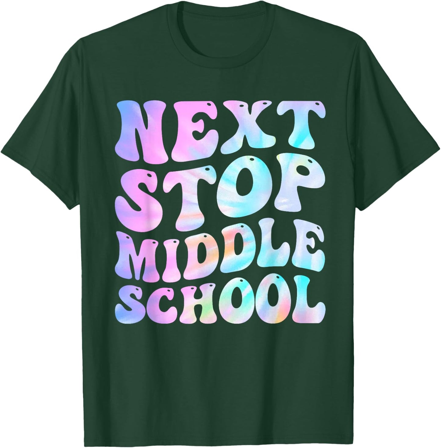 Next Stop Middle School Groovy Elementary School Graduation T-Shirt - T-Shirt | Forest